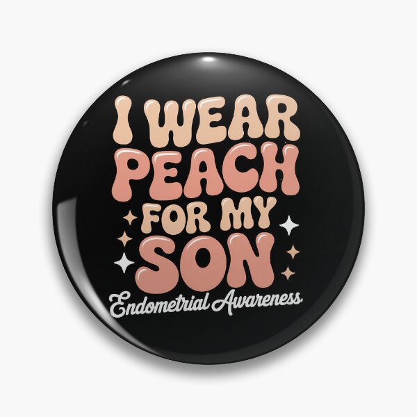 Item preview, Endometrial Cancer Awareness Peach Ribbon Son designed and sold by SapfireStuArt.