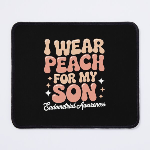 Item preview, Endometrial Cancer Awareness Peach Ribbon Son designed and sold by SapfireStuArt.