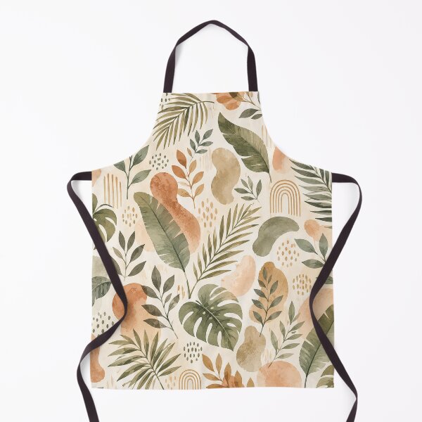 Item preview, Boho Tropical Leaf Seamless Pattern | Earth Tone Botanical Tile | Organic Palm & Monstera Wallpaper Design designed and sold by AnimalAirtistry.