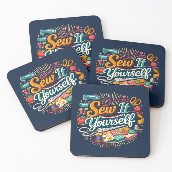 Item preview, Sew It Yourself – Cute Sewing & Crafting Typography Design designed and sold by blankTeeShirt.