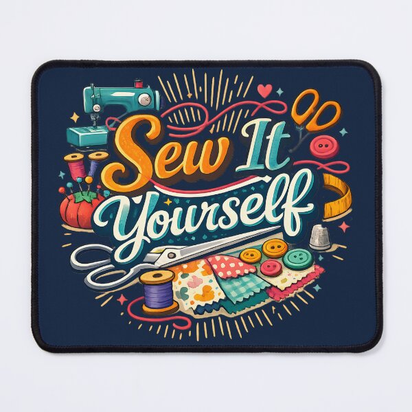 Item preview, Sew It Yourself – Cute Sewing & Crafting Typography Design designed and sold by blankTeeShirt.