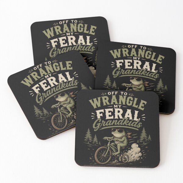 Item preview, Wranglin My Feral Grandkids Funny Grandma Tee Cottagecore Frogcore Tshirt Great-Grandma Sweatshirt Nana Sweater Mimi Mothers Day Gift Kids designed and sold by THREE LITTLE BEANS.