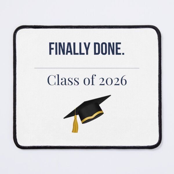 Item preview, Finally Done Class of 2026 Graduation T-Shirt Gift Graduate designed and sold by Niche-Forge.
