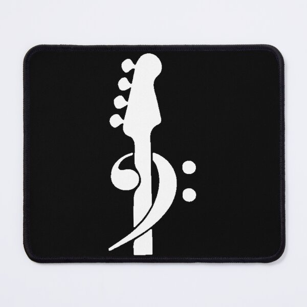 Item preview, Bass Clef Bass Neck White designed and sold by Ukulaliens.