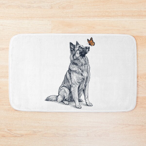 Item preview, Vintage Belgian Tervuren with Butterfly Dog Lover designed and sold by DoodleTortle.