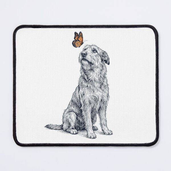 Item preview, Vintage Berger Picard with Butterfly Dog Lover designed and sold by DoodleTortle.