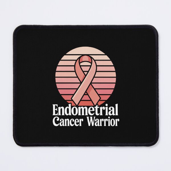 Item preview, Endometrial Cancer Endometrial Cancer Awareness Peach Ribbon designed and sold by SapfireStuArt.