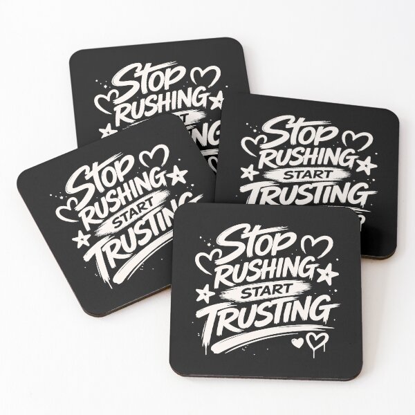 Item preview, Stop Rushing Start Trusting designed and sold by Verse & Vibes.
