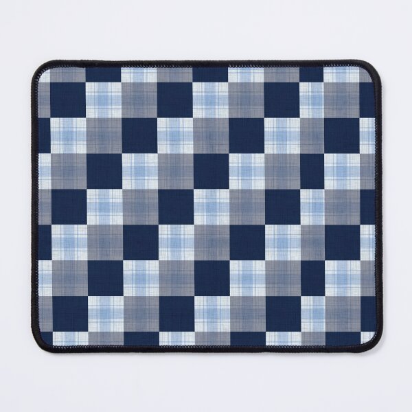 Item preview, Navy Blue Plaid Check Pattern | Cozy Cottagecore Fabric Print for Bedding, Pillows, Apparel & Home Decor designed and sold by posterspot08.