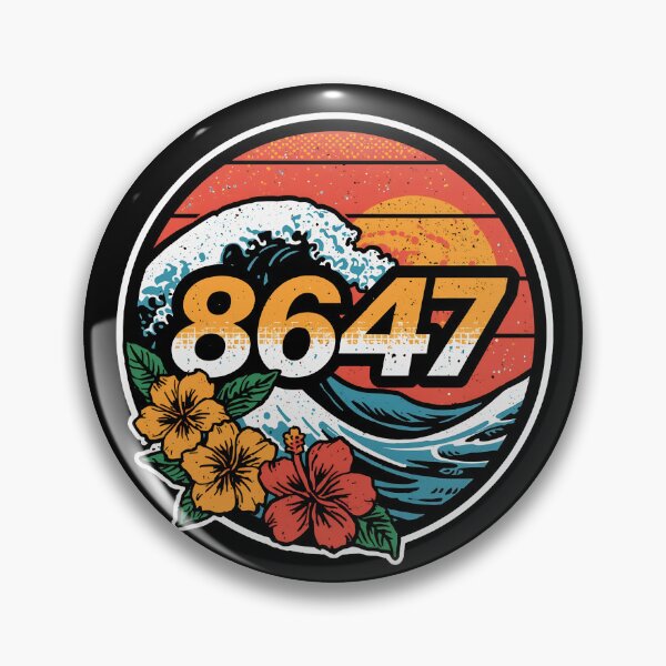 Item preview, 8647 Surf Wave Tropical Vintage Design designed and sold by PROPera-design.