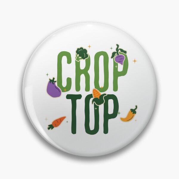 Item preview, Crop Top Funny Gardening Pun Vegetable Art designed and sold by stylboutique.