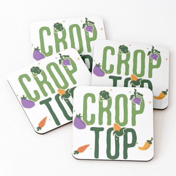 Item preview, Crop Top Funny Gardening Pun Vegetable Art designed and sold by stylboutique.