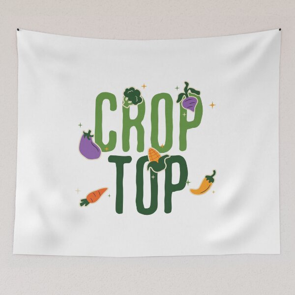 Item preview, Crop Top Funny Gardening Pun Vegetable Art designed and sold by stylboutique.