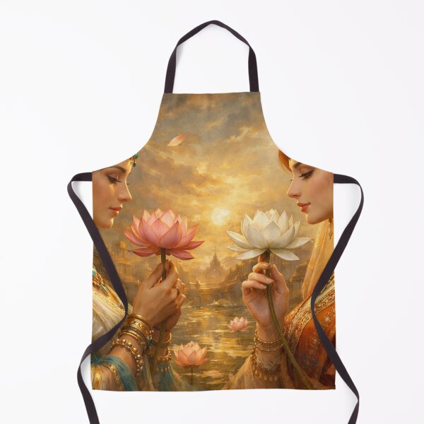 Item preview, Sisters with Lotus Flower designed and sold by Sigtrix.