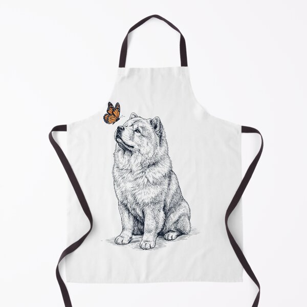 Item preview, Vintage Chow Chow with Butterfly Dog Lover designed and sold by DoodleTortle.