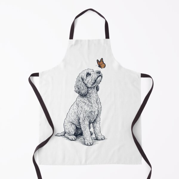 Item preview, Vintage Cockapoo with Butterfly Dog Lover designed and sold by DoodleTortle.