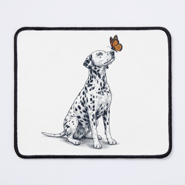 Item preview, Vintage Dalmatian with Butterfly Dog Lover designed and sold by DoodleTortle.
