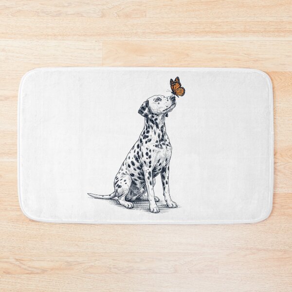 Item preview, Vintage Dalmatian with Butterfly Dog Lover designed and sold by DoodleTortle.