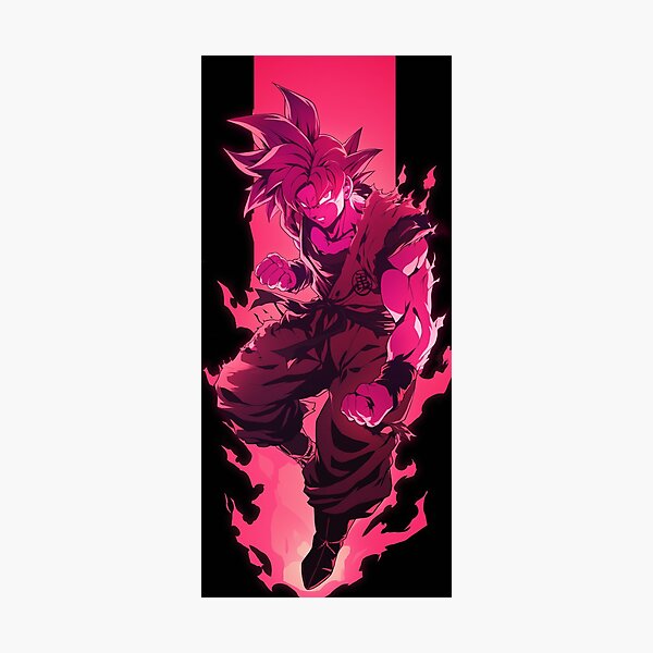 Item preview, Goku Super Saiyan God Kaioken Pink designed and sold by AnzDigital.