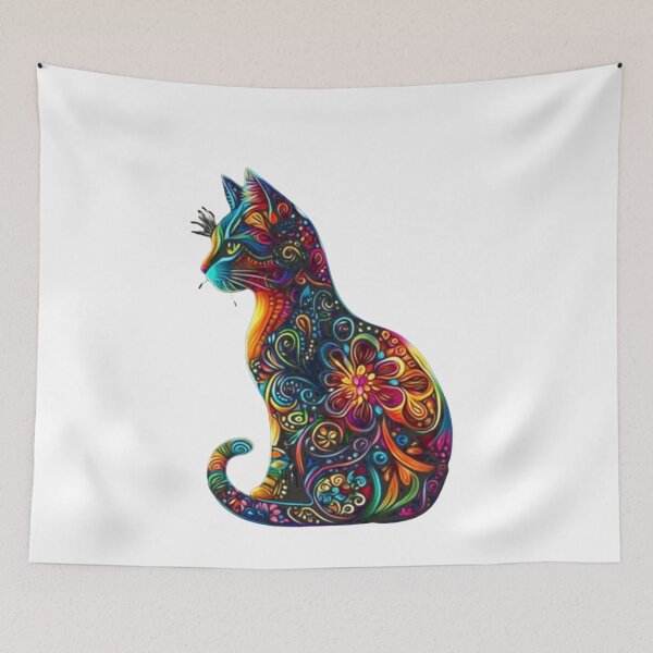 Item preview, Curious Peeking Kitten - Adorable Tabby Cat Art designed and sold by Pani Kara.