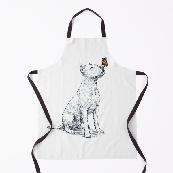 Item preview, Vintage Dogo Argentino with Butterfly Dog Lover designed and sold by DoodleTortle.