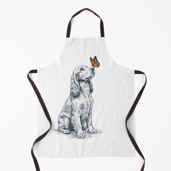 Item preview, Vintage English Cocker Spaniel with Butterfly Dog Lover designed and sold by DoodleTortle.