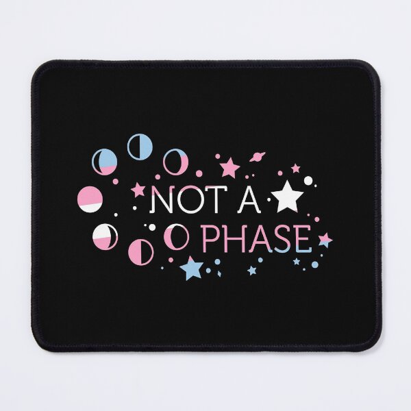 Item preview, Not A Phase Trans Pride Moon Phases LGBT Flag Aesthetic designed and sold by Namerreh59Art.