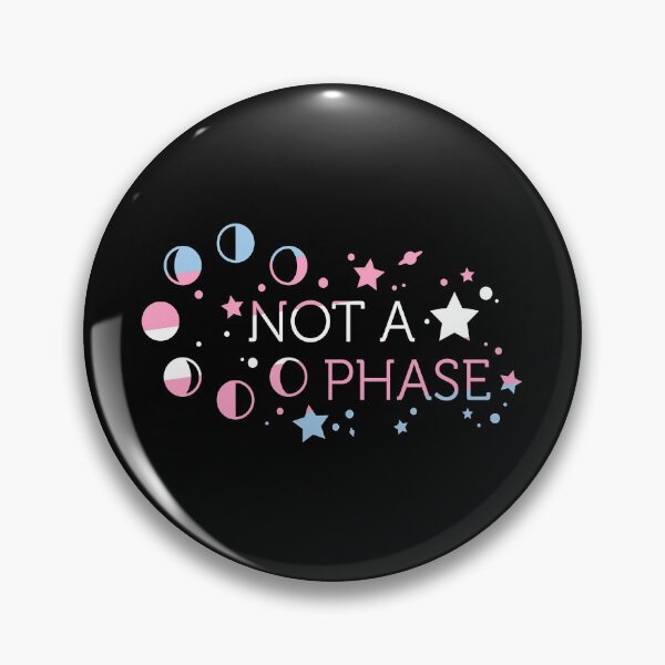 Item preview, Not A Phase Trans Pride Moon Phases LGBT Flag Aesthetic designed and sold by Namerreh59Art.
