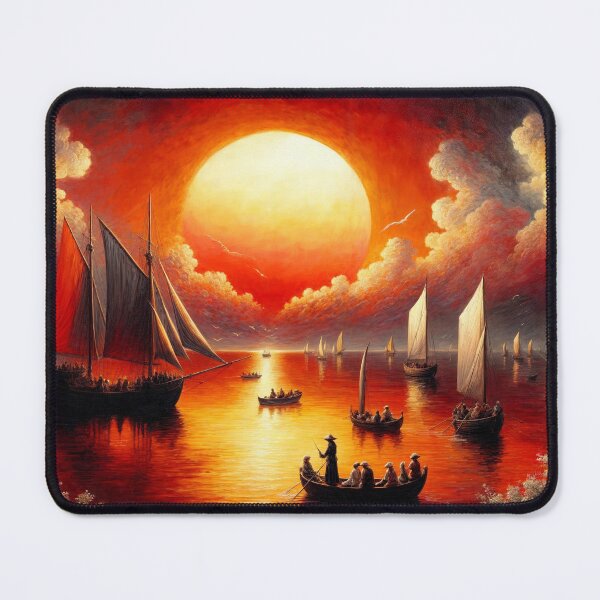 Item preview, Fleet of the Setting Sun designed and sold by Undersea Ai Art.