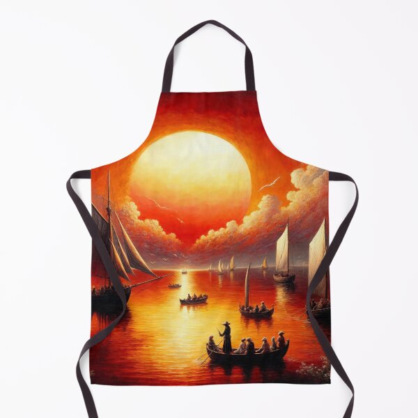 Item preview, Fleet of the Setting Sun designed and sold by Undersea Ai Art.