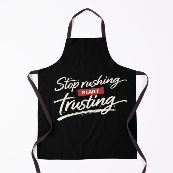 Item preview, Stop Rushing Start Trusting – Christian Faith Typography Design designed and sold by Verse & Vibes.