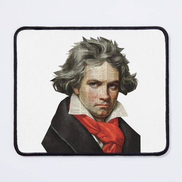 Item preview, Beethoven – Musical Collage Portrait Art Print | Classical Music Composer Poster designed and sold by OzzFrequency.