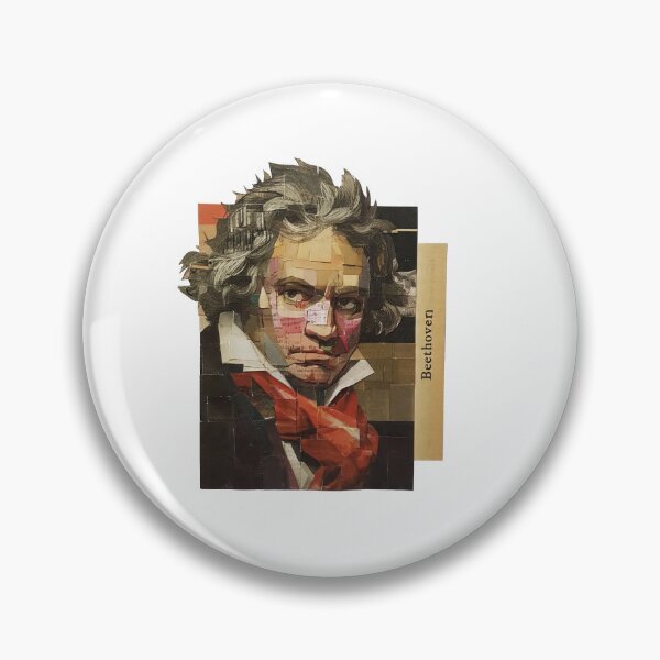 Item preview, Beethoven – Musical Collage Portrait Art Print | Classical Music Composer Poster designed and sold by OzzFrequency.