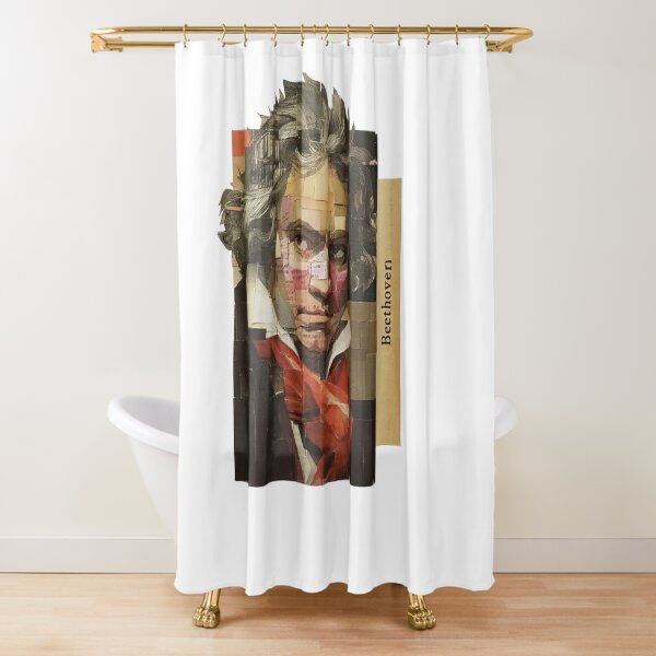 Item preview, Beethoven – Musical Collage Portrait Art Print | Classical Music Composer Poster designed and sold by OzzFrequency.