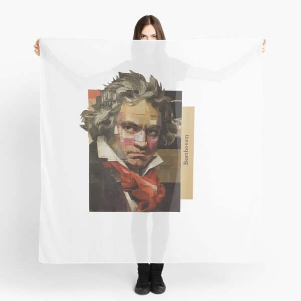 Item preview, Beethoven – Musical Collage Portrait Art Print | Classical Music Composer Poster designed and sold by OzzFrequency.