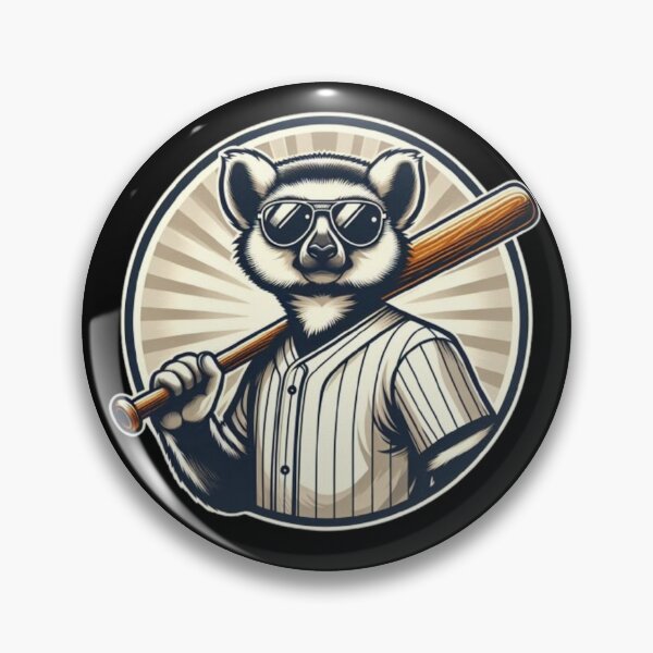 Item preview, Baseball Lemur – Whimsical Sports Animal Art designed and sold by Dogandesighn.