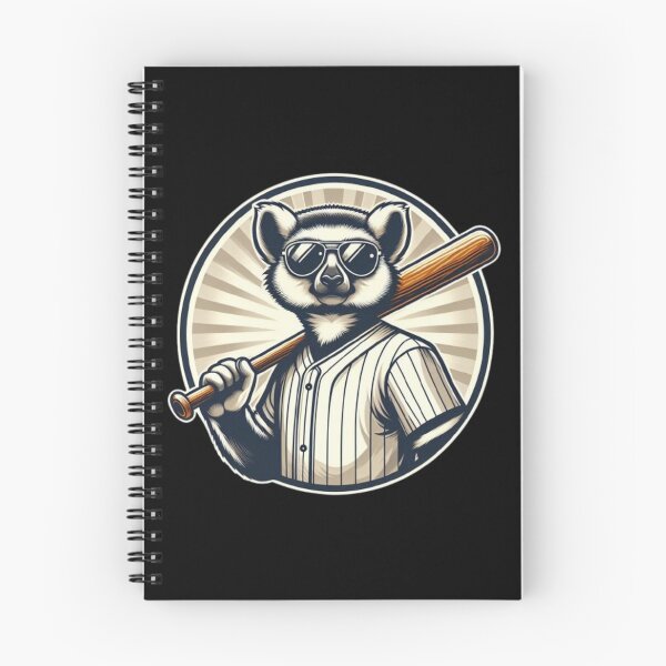 Item preview, Baseball Lemur – Whimsical Sports Animal Art designed and sold by Dogandesighn.