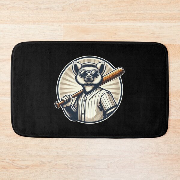 Item preview, Baseball Lemur – Whimsical Sports Animal Art designed and sold by Dogandesighn.