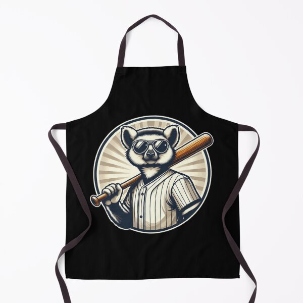Item preview, Baseball Lemur – Whimsical Sports Animal Art designed and sold by Dogandesighn.