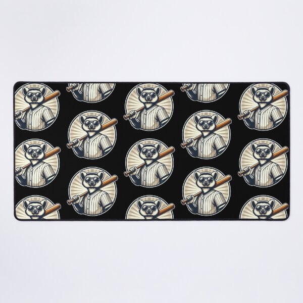 Item preview, Baseball Lemur – Whimsical Sports Animal Art designed and sold by Dogandesighn.
