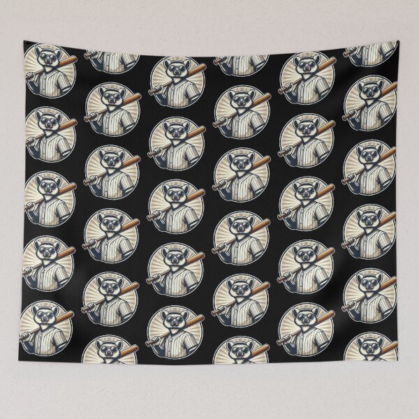 Item preview, Baseball Lemur – Whimsical Sports Animal Art designed and sold by Dogandesighn.