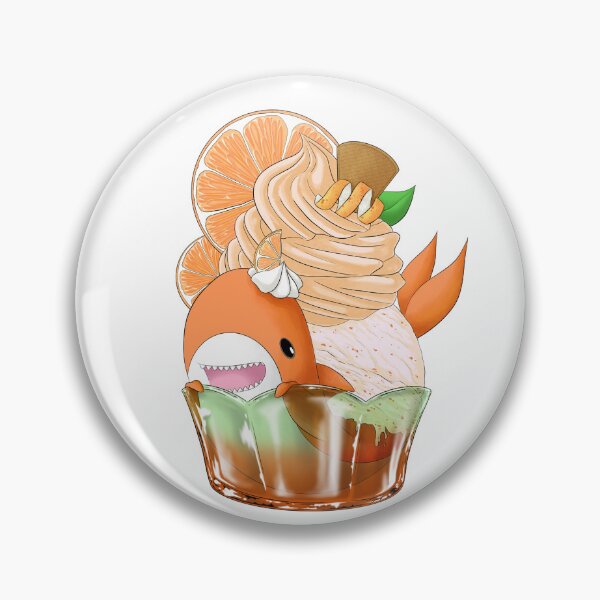 Item preview, Orange Blåhaj ice cream designed and sold by shinji-bakugou.