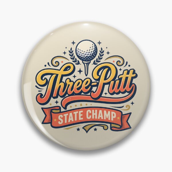 Item preview, Three-Putt State Champ Vintage Funny Golfer designed and sold by dudelinart.