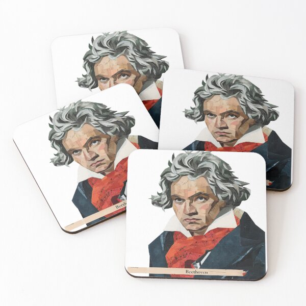 Item preview, Beethoven – Musical Collage Portrait Art Print | Classical Music Composer Poster designed and sold by OzzFrequency.