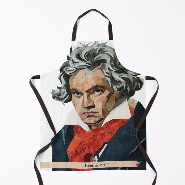 Item preview, Beethoven – Musical Collage Portrait Art Print | Classical Music Composer Poster designed and sold by OzzFrequency.
