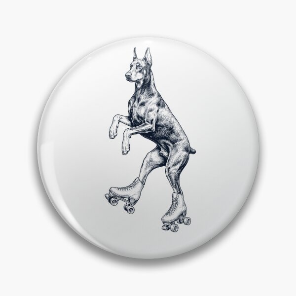 Item preview, Vintage Doberman Pinscher Roller Skate Dog Mom Dad Lover designed and sold by TerryConnells.