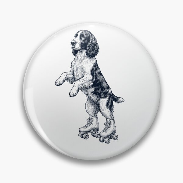 Item preview, Vintage English Springer Spaniel Roller Skate Dog Mom Dad Lover designed and sold by TerryConnells.