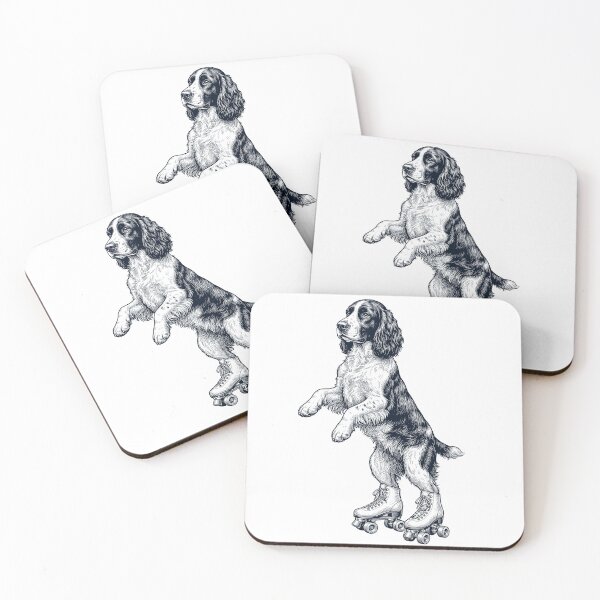 Item preview, Vintage English Springer Spaniel Roller Skate Dog Mom Dad Lover designed and sold by TerryConnells.