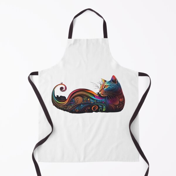 Item preview, Rainbow Kitten in Falling Petals - Vibrant Colorful Cat designed and sold by Pani Kara.