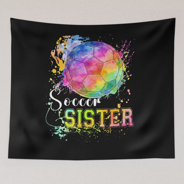 Item preview, Rainbow Watercolor Soccer Sister Shirt designed and sold by LarryMBrown.